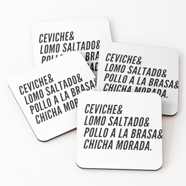 Item preview, CEVICHE LOMO SALTADO POLLO A LA BRASA CHICHA MORADA PERUVIAN DISHES designed and sold by saintmosi.