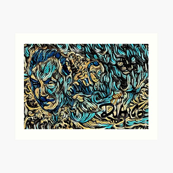 Django : The Great Wave Art Print
