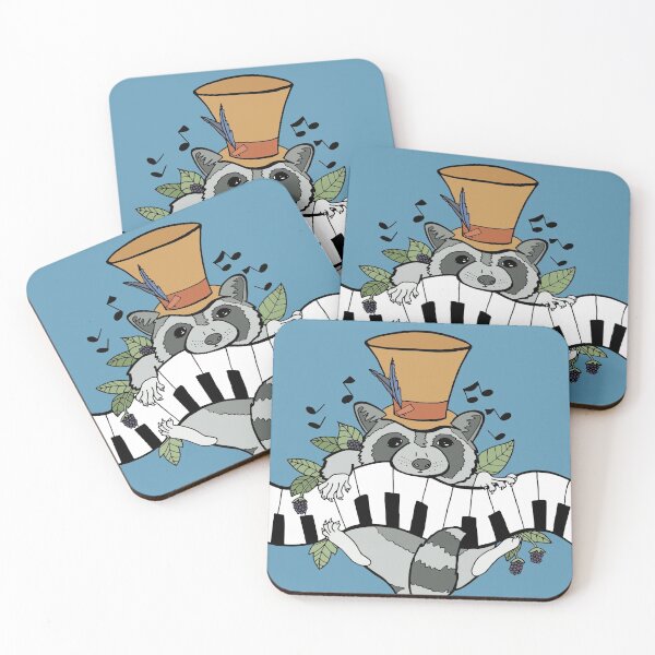 Item preview, Musical Raccoon Plays Music on the Piano designed and sold by Otter-Grotto.