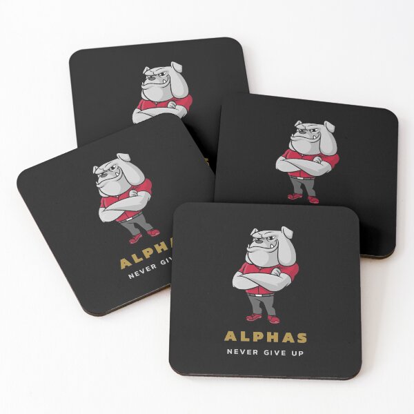 Item preview, Alphas Never Give Up Hardcore Bull Dog Motivation designed and sold by Captivation.