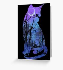 CATMOON CARD Greeting Card