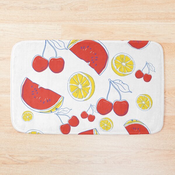 Artikelvorschau, Wassermelonen-Zitronen-Kirsch-Druck entworfen und verkauft von Dollfacedesign.