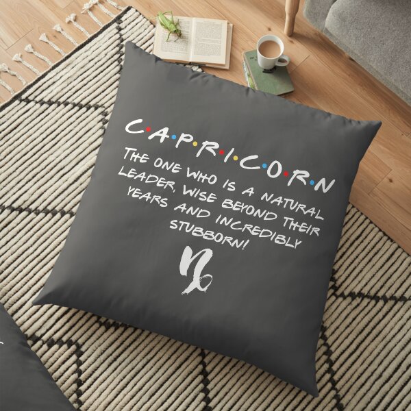 Friends Capricorn zodiac design Floor Pillow