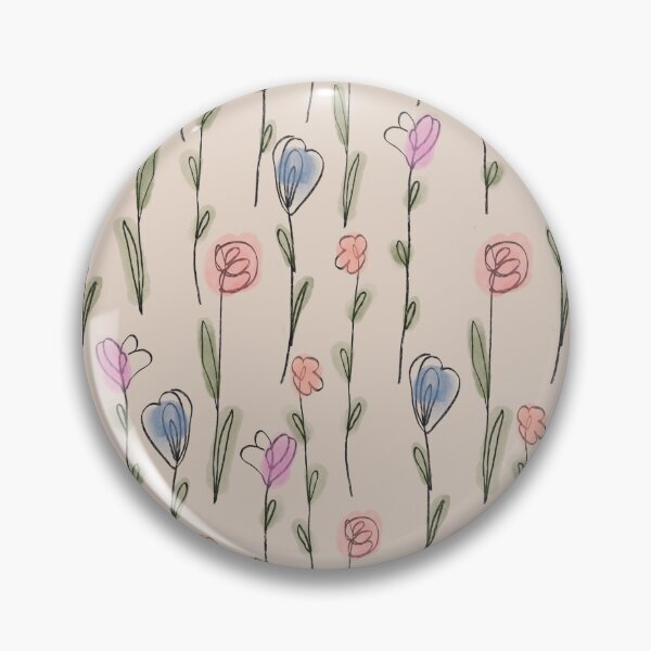 Item preview, Fun floral line art - cream palette  designed and sold by MadebyCRO.