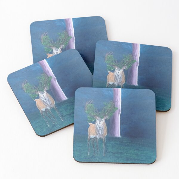 Item preview, Deer strolling in the moonlight designed and sold by Daranem.