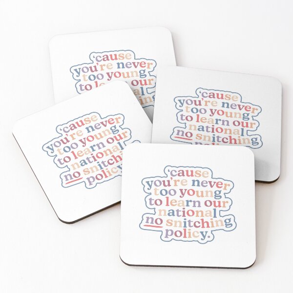 Item preview, National No-Snitching Policy designed and sold by MessyBestie.