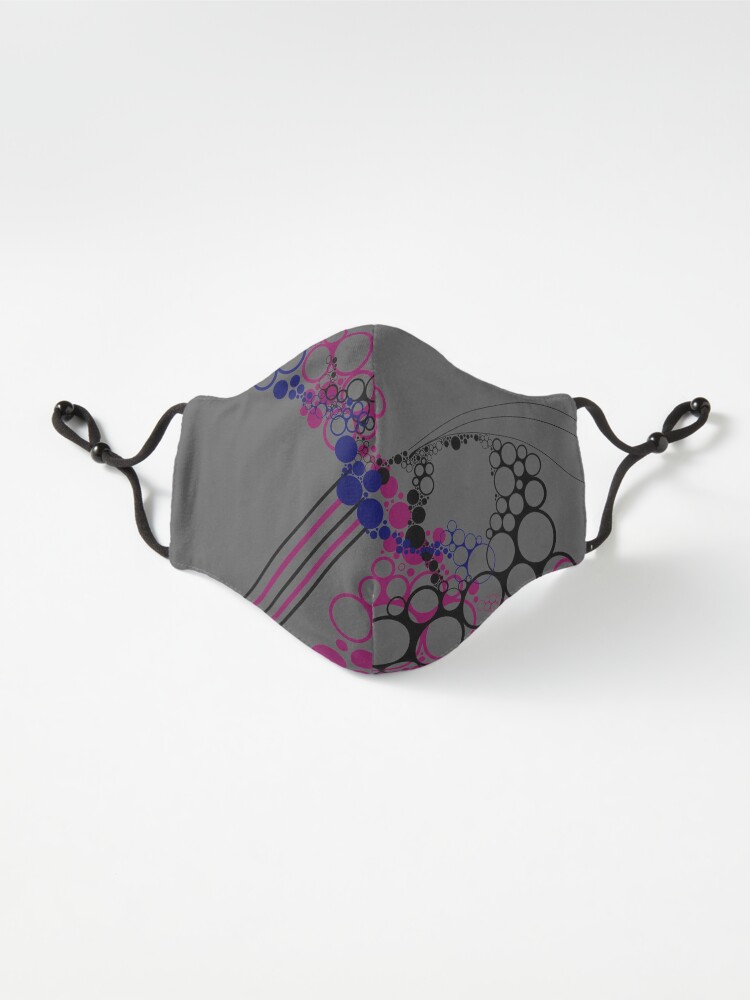 Alternate view of Chill Vibes Abstract Circle Bubbles Mask