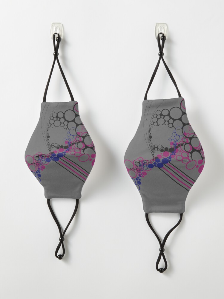 Alternate view of Chill Vibes Abstract Circle Bubbles Mask