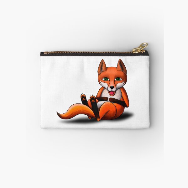 Item preview, painted red laughing fox holding his stomach designed and sold by nataliavavilina.