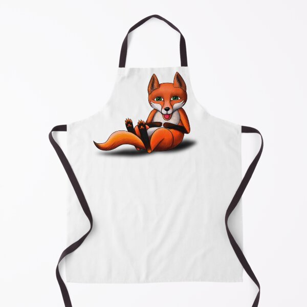 Item preview, painted red laughing fox holding his stomach designed and sold by nataliavavilina.