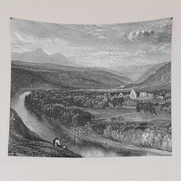 Item preview, Dryburgh Abbey and the Eildon Hills, 1831 by J. M. W. Turner designed and sold by yourscotborders.