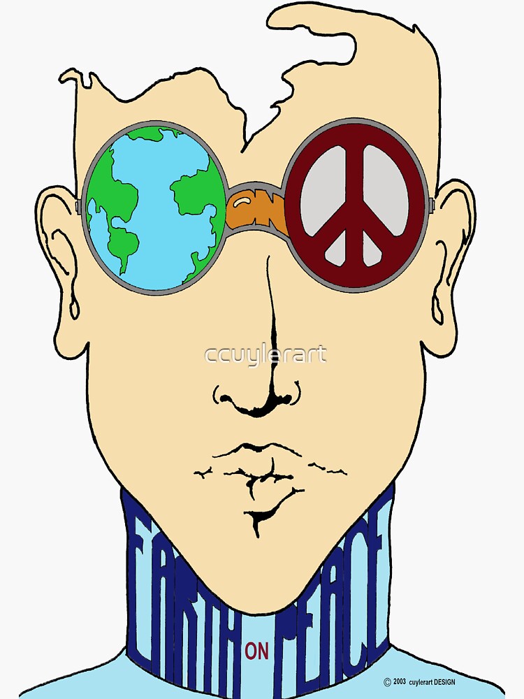 Thumbnail 3 of 3, Sticker, Earth On Peace designed and sold by ccuylerart.