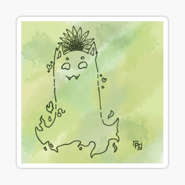 Leo ghost Sticker