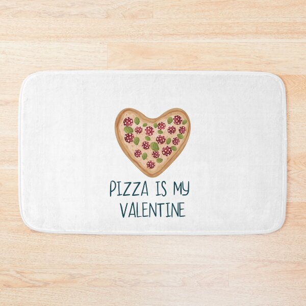 Item preview, Pizza is my Valentine | Funny Food Print designed and sold by C00KIESandMILK.