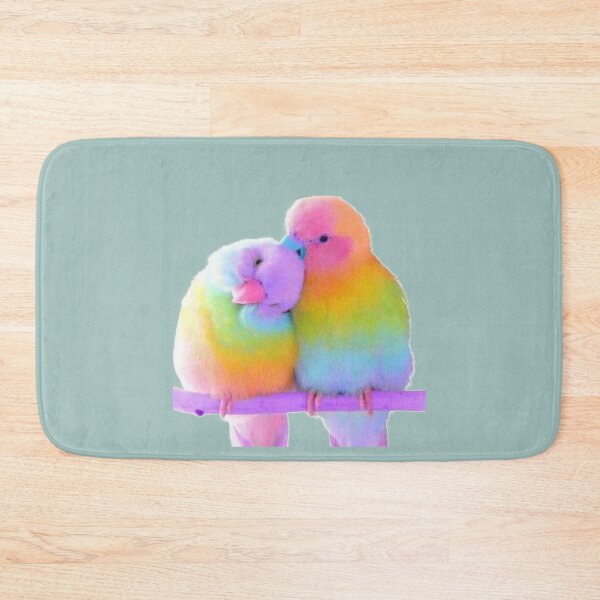Item preview, RAINBOW LOVE BIRDS designed and sold by THE AMERICAN TEEVANGELIST.