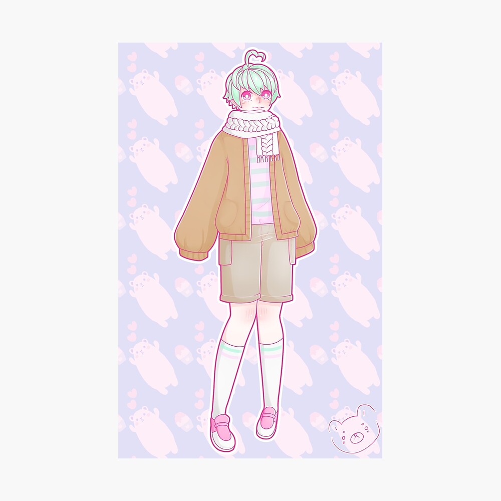 Kawaii Anime Girl Kawaii Clothes Cute Girl' Sticker | Spreadshirt