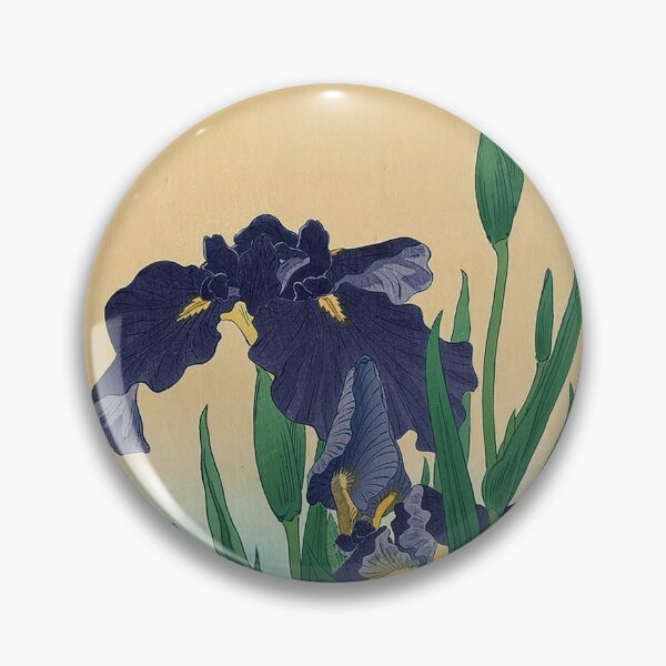Item preview, Classic Vintage Japanese Ukiyo-e Violet Irises Art  designed and sold by RBEnt.