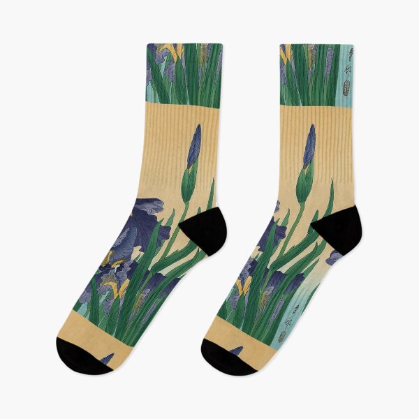 Item preview, Classic Vintage Japanese Ukiyo-e Violet Irises Art  designed and sold by RBEnt.