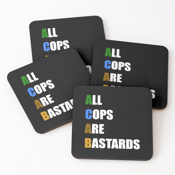 Item preview, ACAB All Cops Are Bastards designed and sold by Giovanni's  Brown Quotes.