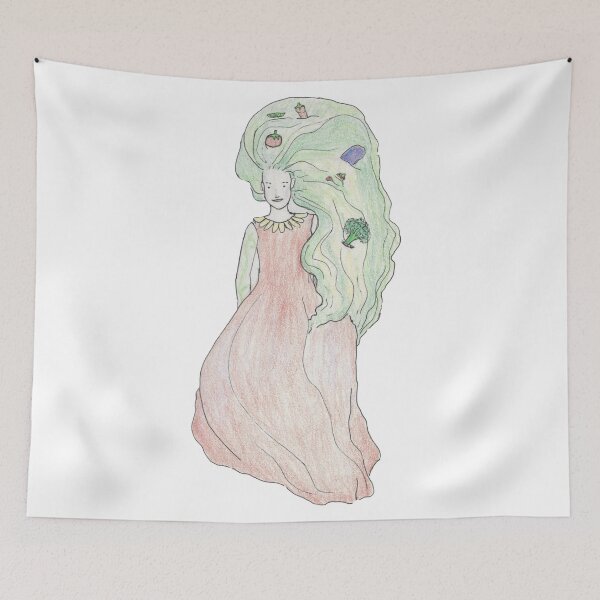 Item preview, Veggie Woman! designed and sold by ArtChildGalore.