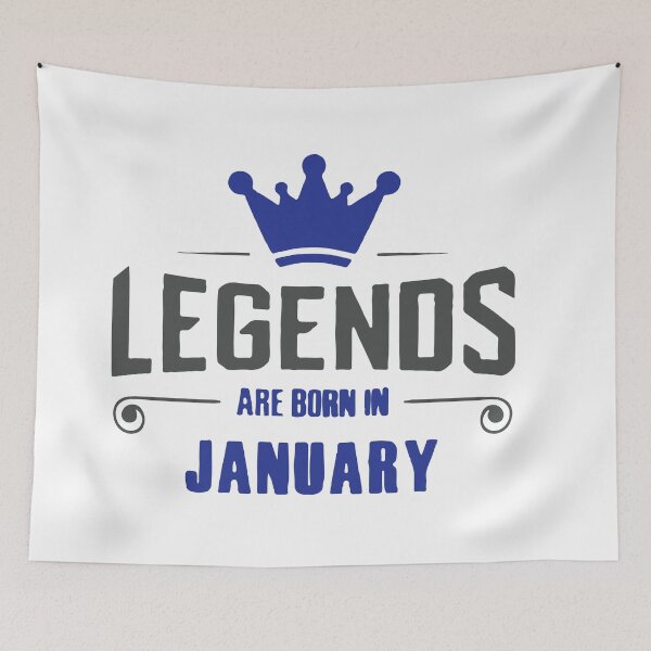Item preview, Legends Are Born In January designed and sold by mouad naouiri.