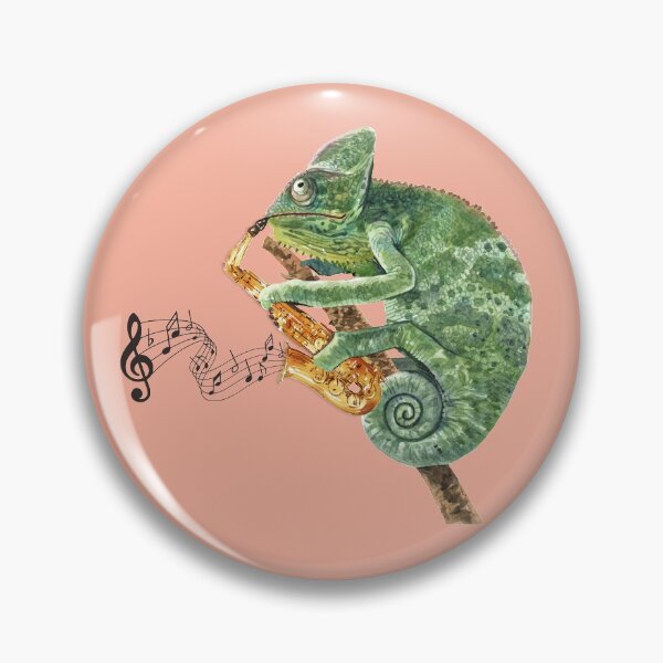 Item preview, Chameleon Playing The Blues Saxophone Music designed and sold by scooterbaby.