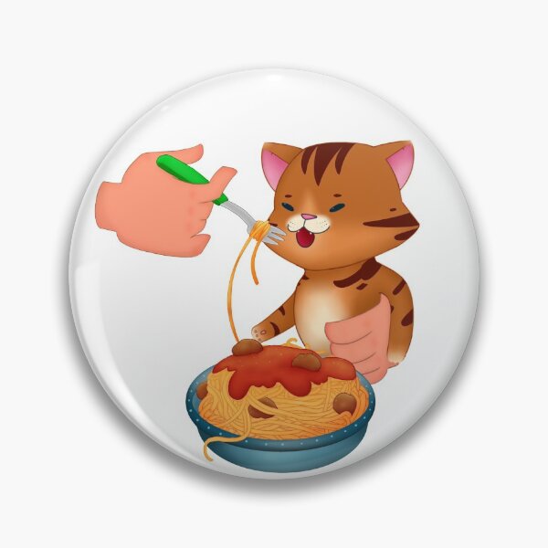 Aperçu de l'œuvre Chat spaghetti créée et vendue par PeachOnions.