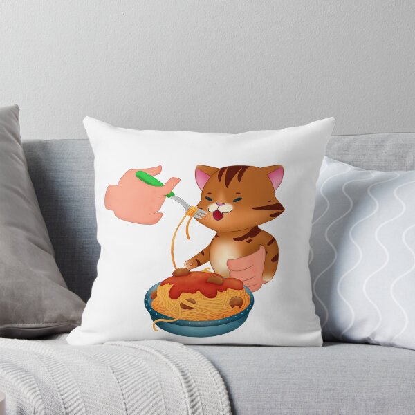 Aperçu de l'œuvre Chat spaghetti créée et vendue par PeachOnions.