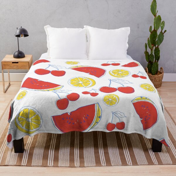 Artikelvorschau, Wassermelonen-Zitronen-Kirsch-Druck entworfen und verkauft von Dollfacedesign.
