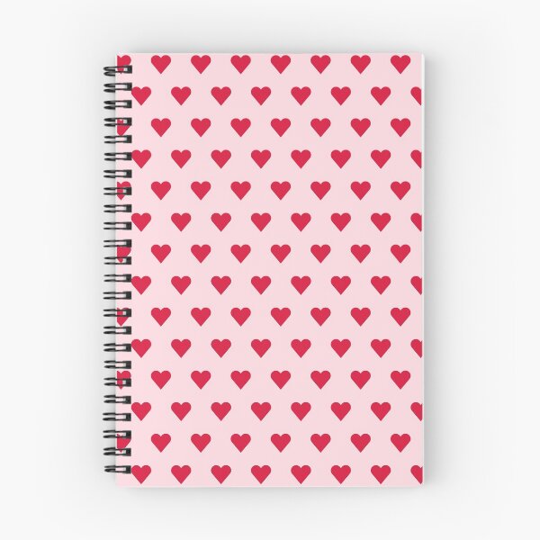 Item preview, Red Hearts pattern on pink  designed and sold by lucybrownlane.
