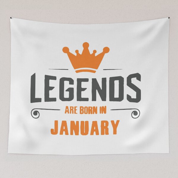 Item preview, Legends Are Born In January designed and sold by mouad naouiri.