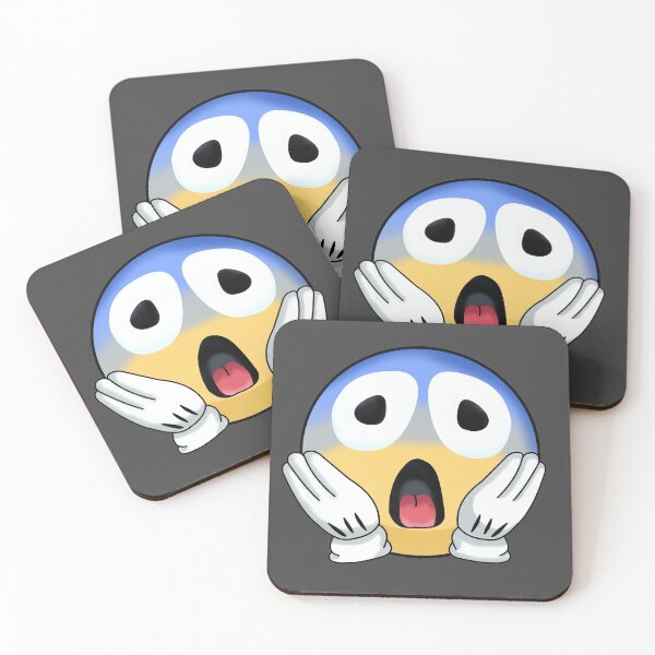 Item preview, amazed emoji - black designed and sold by ZiphGames.