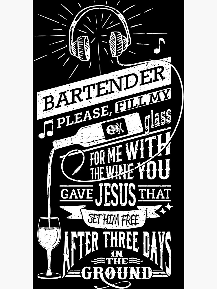 "Bartender DMB" Poster for Sale by Pixpop Redbubble