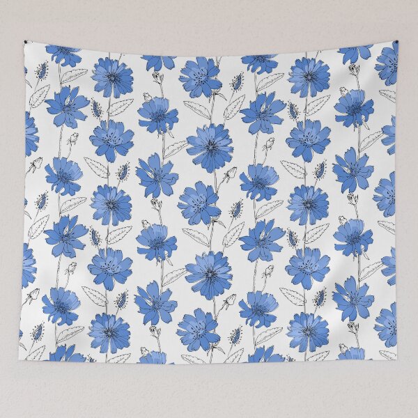 Item preview, Blue Cornflowers Pattern designed and sold by Jennifer Church.