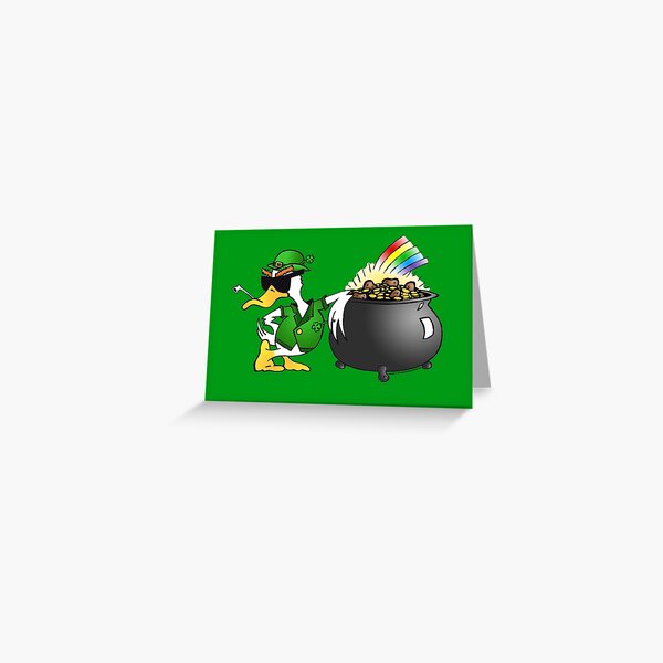 St. Patty's Day Duck Greeting Card