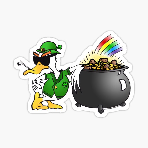 St. Patty's Day Duck Sticker