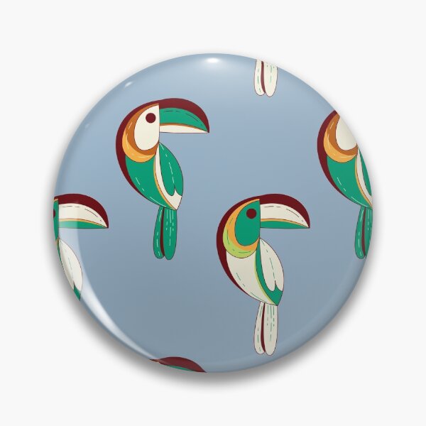 Item preview, Tropical toucan pattern jungle birds designed and sold by TheWaterBirds.