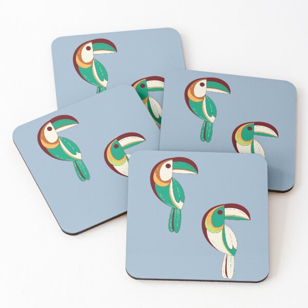 Item preview, Tropical toucan pattern jungle birds designed and sold by TheWaterBirds.