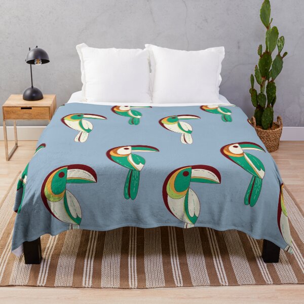 Item preview, Tropical toucan pattern jungle birds designed and sold by TheWaterBirds.