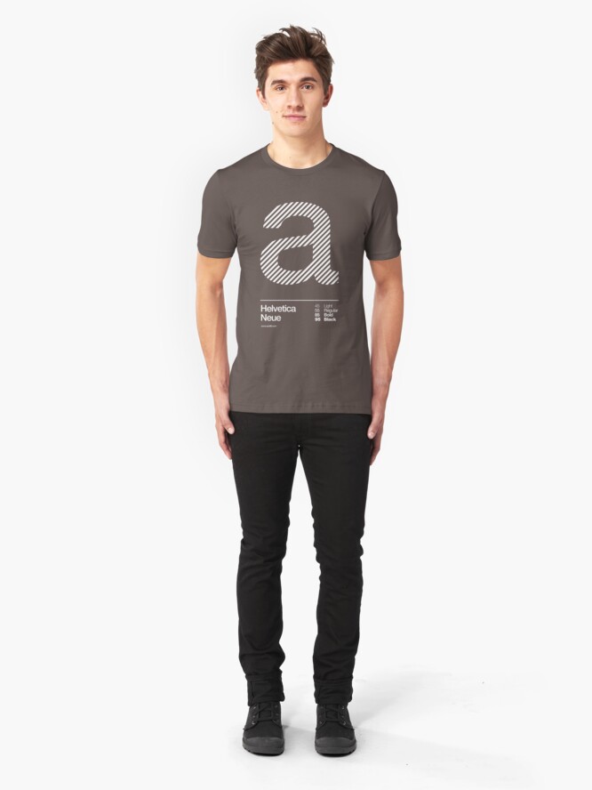 Alternate view of a .... Helvetica Neue Slim Fit T-Shirt