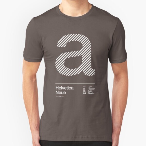 a .... Helvetica Neue Slim Fit T-Shirt