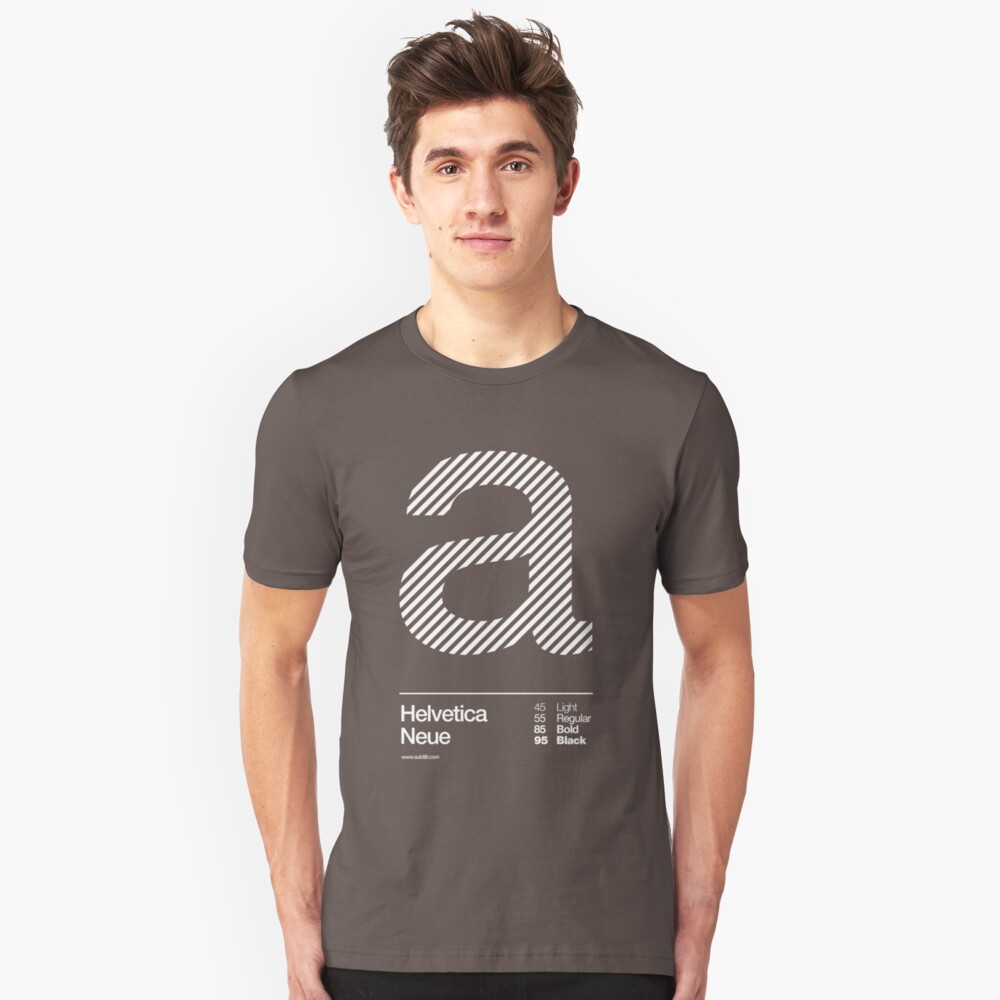 a .... Helvetica Neue Slim Fit T-Shirt