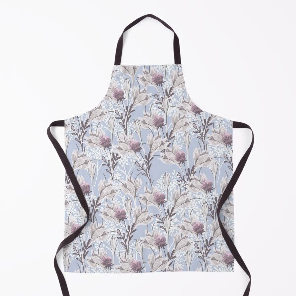 Item preview, Large Abstract Floral Blue Pattern designed and sold by Jennifer Church.