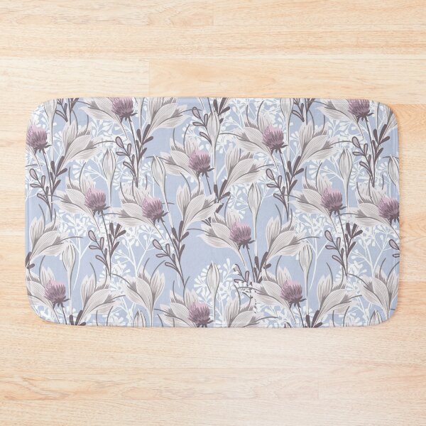 Item preview, Large Abstract Floral Blue Pattern designed and sold by Jennifer Church.