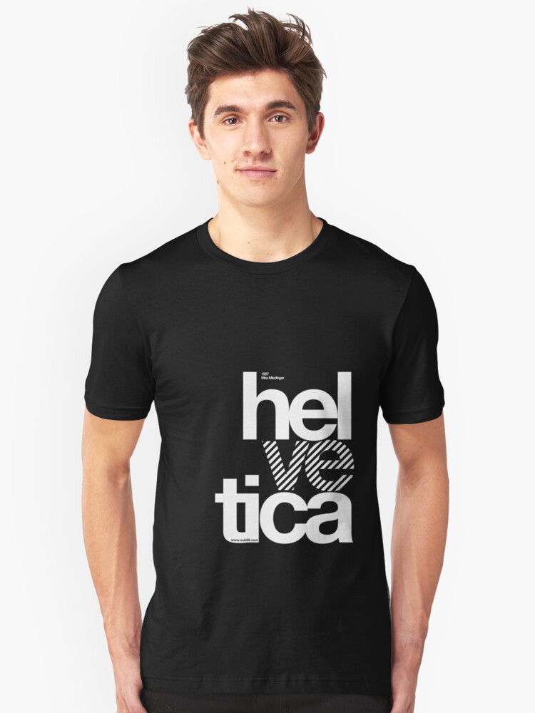 Alternate view of Hel ve tica .... Slim Fit T-Shirt