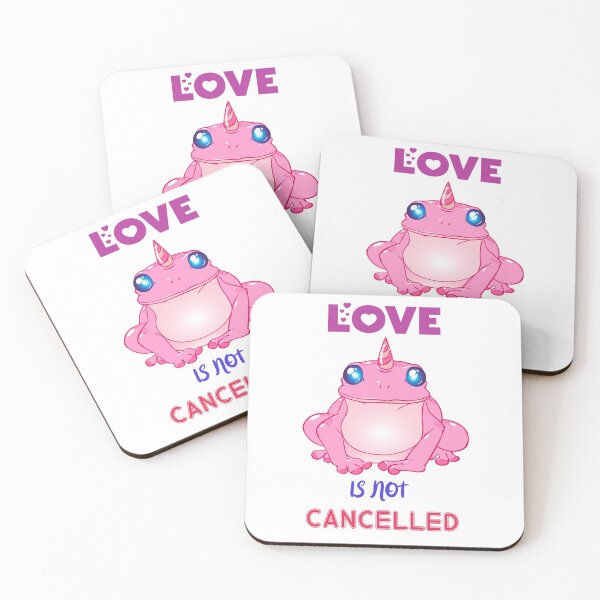 Item preview, Love Is Not Cancelled - Valentine Unicorn Frog designed and sold by LordAudes.