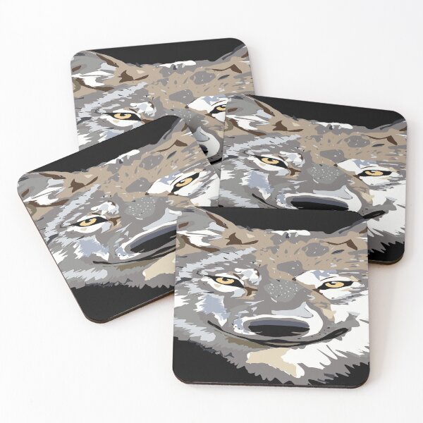 Item preview, wild wolf face designed and sold by Ettevehs.