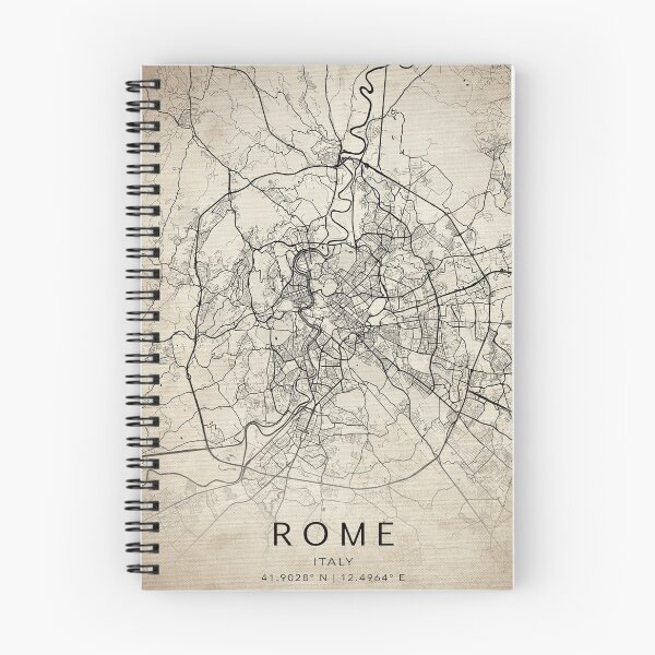 Item preview, Rome Italy Vintage Street Map With Co-ordinates designed and sold by RossWilson12.