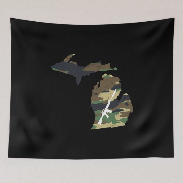 Aperçu de l'œuvre Michigan Camo AR-15 créée et vendue par JBDeszigns.