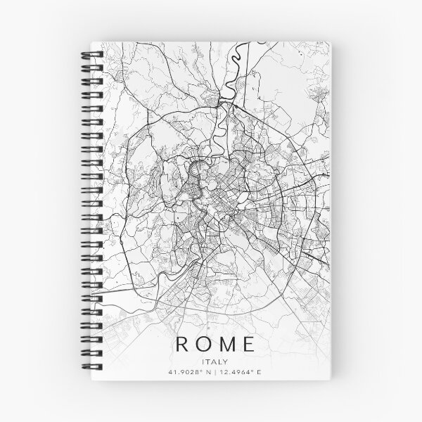 Item preview, Rome Italy Modern Street Map With Co-ordinates designed and sold by RossWilson12.